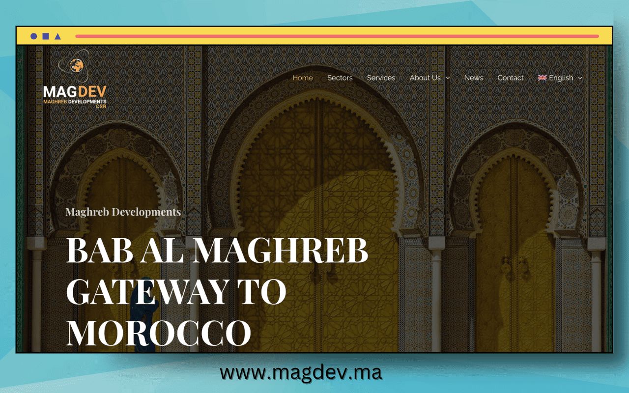 Aperçu du site web Magdev réalisé par l'Agence digitale · Casablanca